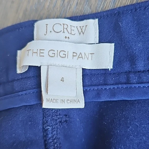 J.Crew Gigi Slim Ankle Pants Bundle Size 4 Black & Navy - Picture 6 of 11
